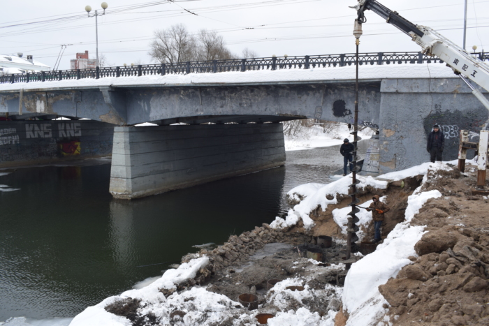 Ремонт набережной у Соковского моста в Иванове закончится к маю 