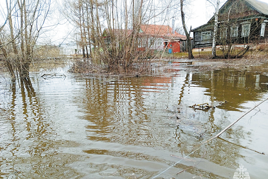 Большая вода впервые ударила по деревням Ильинского района